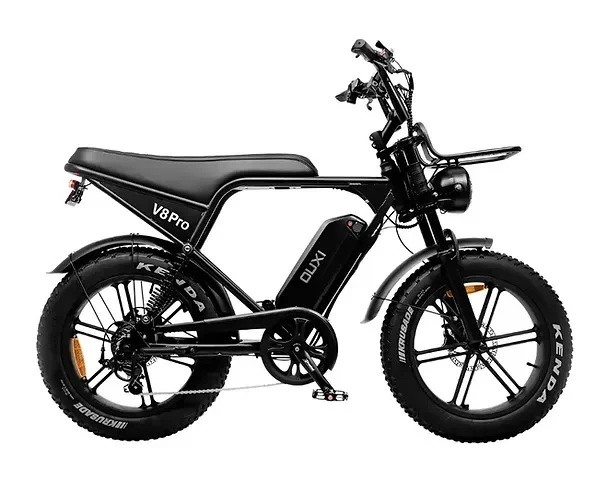 Bike Elétrica V8 PRO com Pneus 20x4 e Estrutura em Aço Carbono